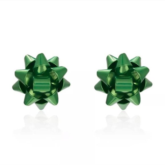 Christmas Ribbon Earrings - Picture 4 of 5